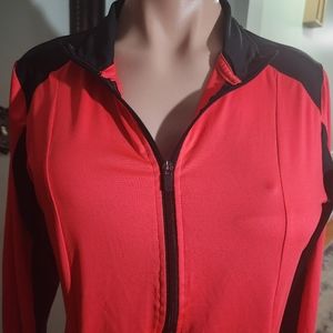 PINK VS  3/4 ZIPPERED UP TOP SZ LG